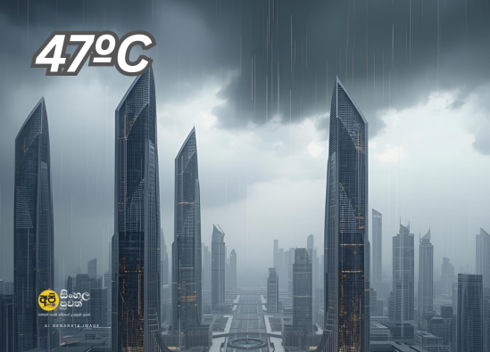 Chance of rain, maximum temperature 47ºC