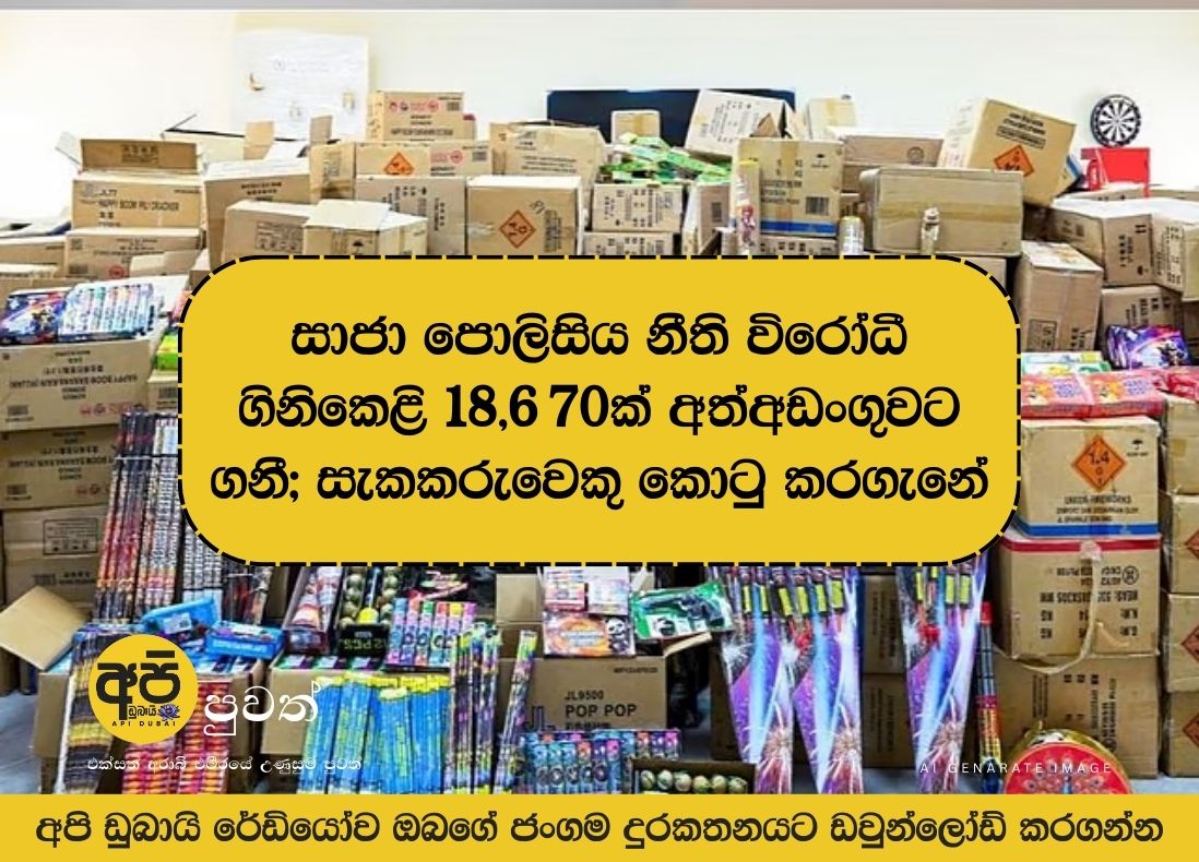 Sharjah Police seize 18,670 illegal fireworks; suspect arrested