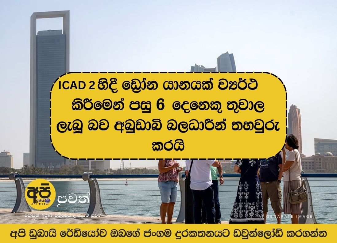 Abu Dhabi authorities confirm 6 injured after drone shot down at ICAD 2