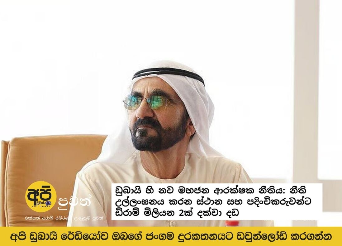 Dubai's new public safety law: Fines of up to 2 million dirhams for places and residents who violate the law