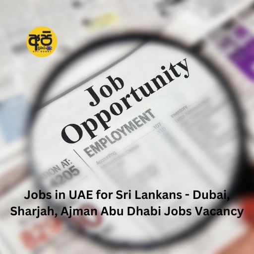Jobs in UAE for Sri Lankans - Dubai, Sharjah, Ajman Abu Dhabi Jobs Vacancy